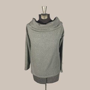 J Crew Factory Women Hthr Grey Long Sleeve Shirt